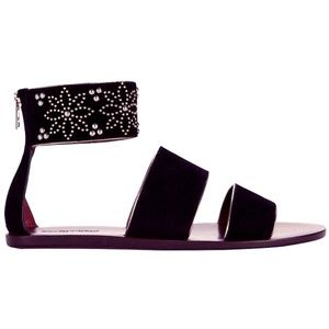 NWOT See By Chloe black studded ankle sandals
